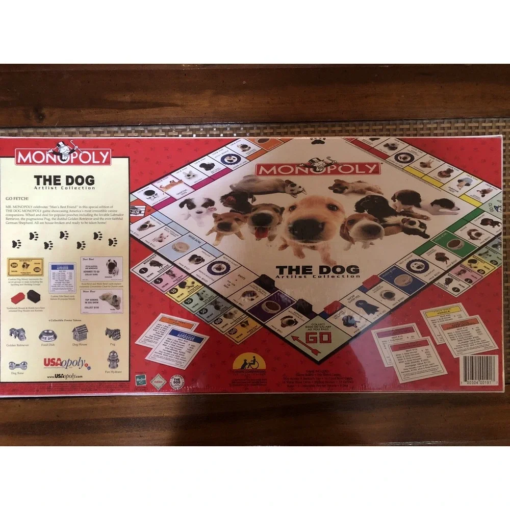 Monopoly The Dog Artlist Collection By Parker Brothers 2003 New Factory Sealed - Picture 4 of 11